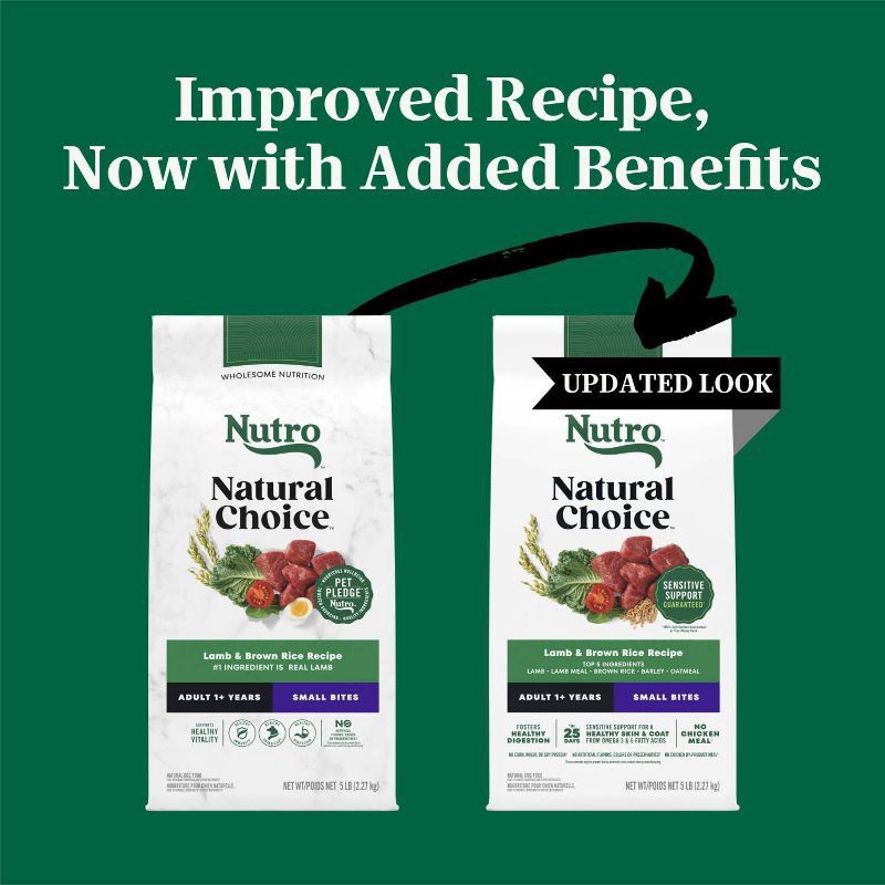 slide 3 of 18, Nutro Natural Choice Lamb, Vegetable and Rice Flavor Small Bites Adult Dry Dog Food - 5lbs, 5 lb