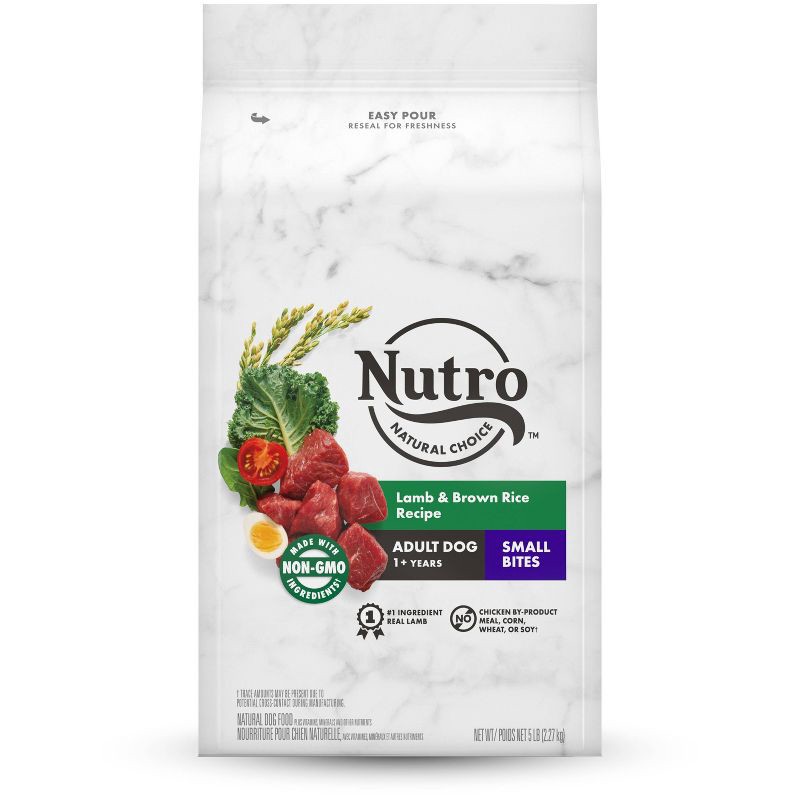 slide 1 of 13, Nutro Wholesome Essentials Small Bites Lamb & Rice Recipe Adult Dry Dog Food - 5lbs, 5 lb