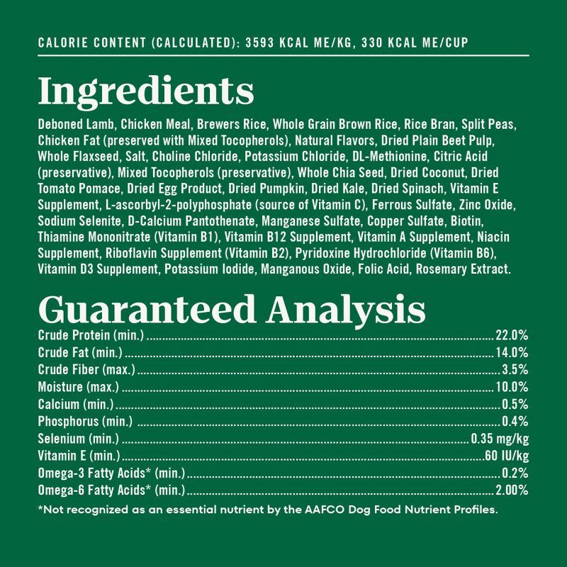 slide 8 of 18, Nutro Natural Choice Lamb, Vegetable and Rice Flavor Small Bites Adult Dry Dog Food - 5lbs, 5 lb
