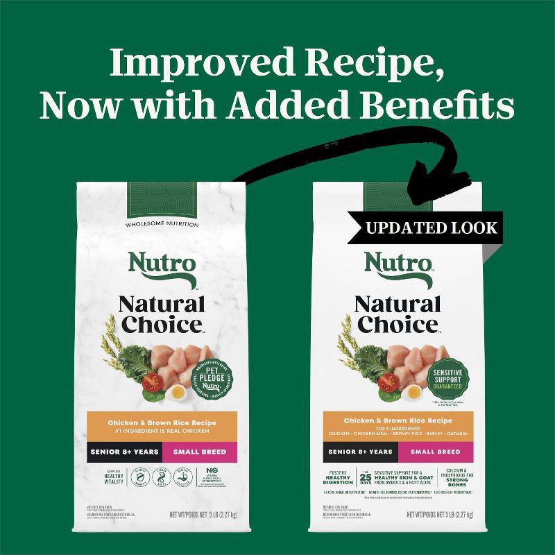 slide 3 of 18, Nutro Natural Choice Chicken, Vegetable and Rice Flavor Senior Dry Dog Food - 5lbs, 5 lb