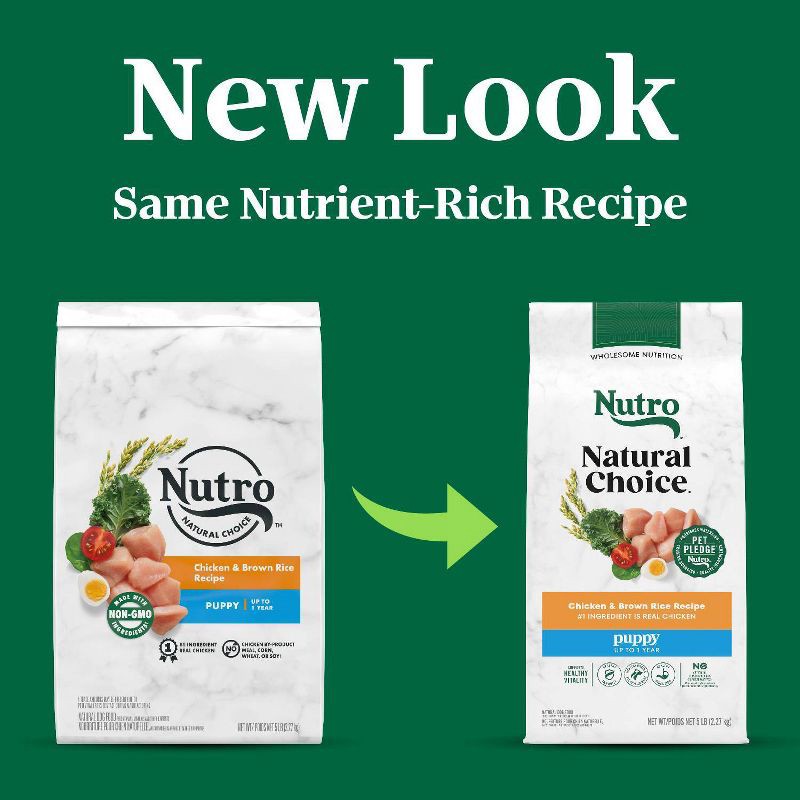 slide 3 of 13, Nutro NATURAL CHOICE Puppy Chicken & Brown Rice Recipe Dry Dog Food - 5lbs, 5 lb