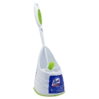 slide 1 of 1, Lysol Quickie Toilet Brush And Caddy, Green, 1 ct