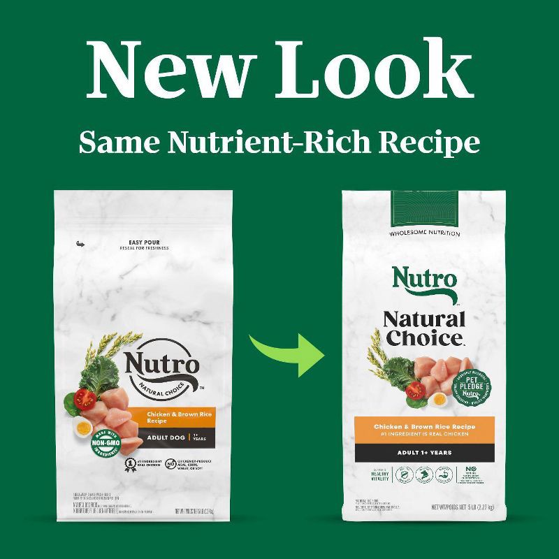 slide 3 of 13, NUTRO Natural Choice Chicken and Brown Rice Recipe Adult Dry Dog Food - 5lbs, 5 lb
