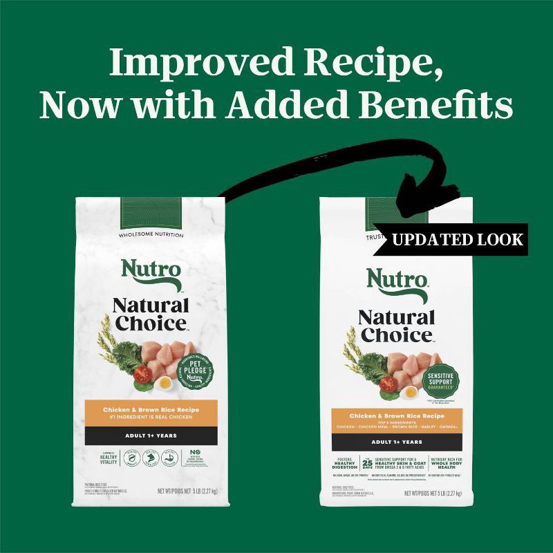 slide 3 of 18, Nutro Natural Choice Chicken and Brown Rice Flavor Adult Dry Dog Food - 5lbs, 5 lb
