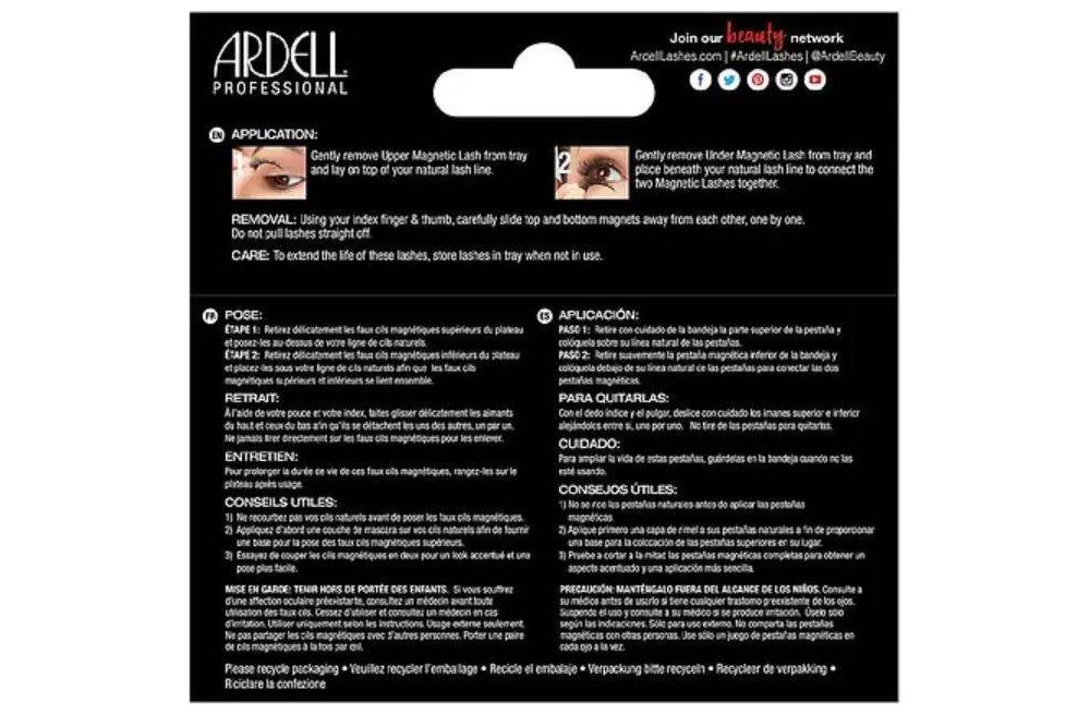 slide 2 of 5, Ardell Accent 001 Magnetic Eyelashes Black - 1pr, 1 ct