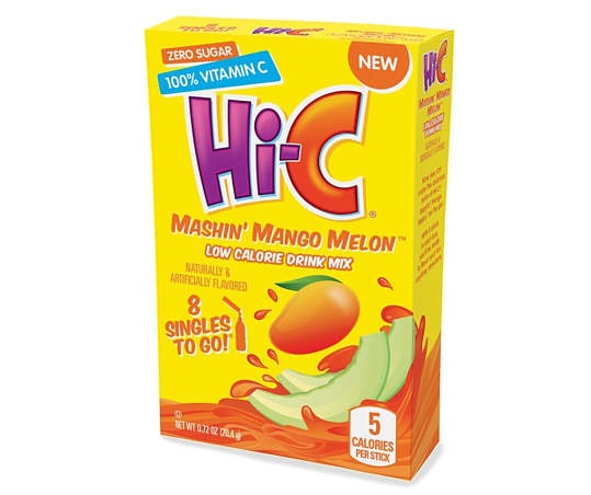 slide 1 of 1, Hi-C Mashin' Mango Melon Drink Mix, 8 ct