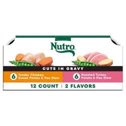 Nutro Natural Choice Grain Free Cuts in Sweet Potato, Chicken, Potato, Turkey, Pea and Gravy Flavor Adult Wet Dog Food - 3.5oz/12ct