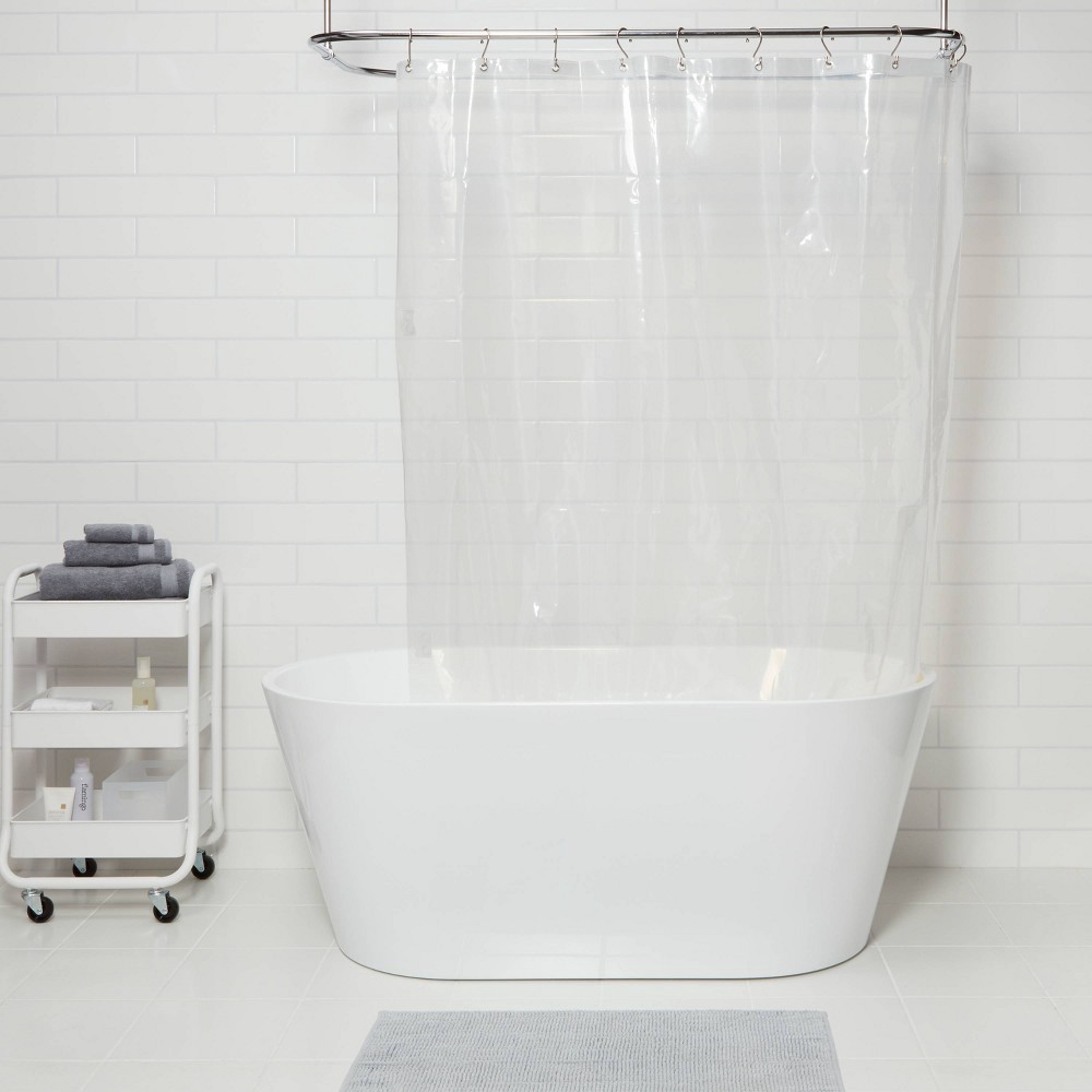 slide 2 of 4, PEVA Heavy Weight Shower Liner Clear - Made By Design, 1 ct