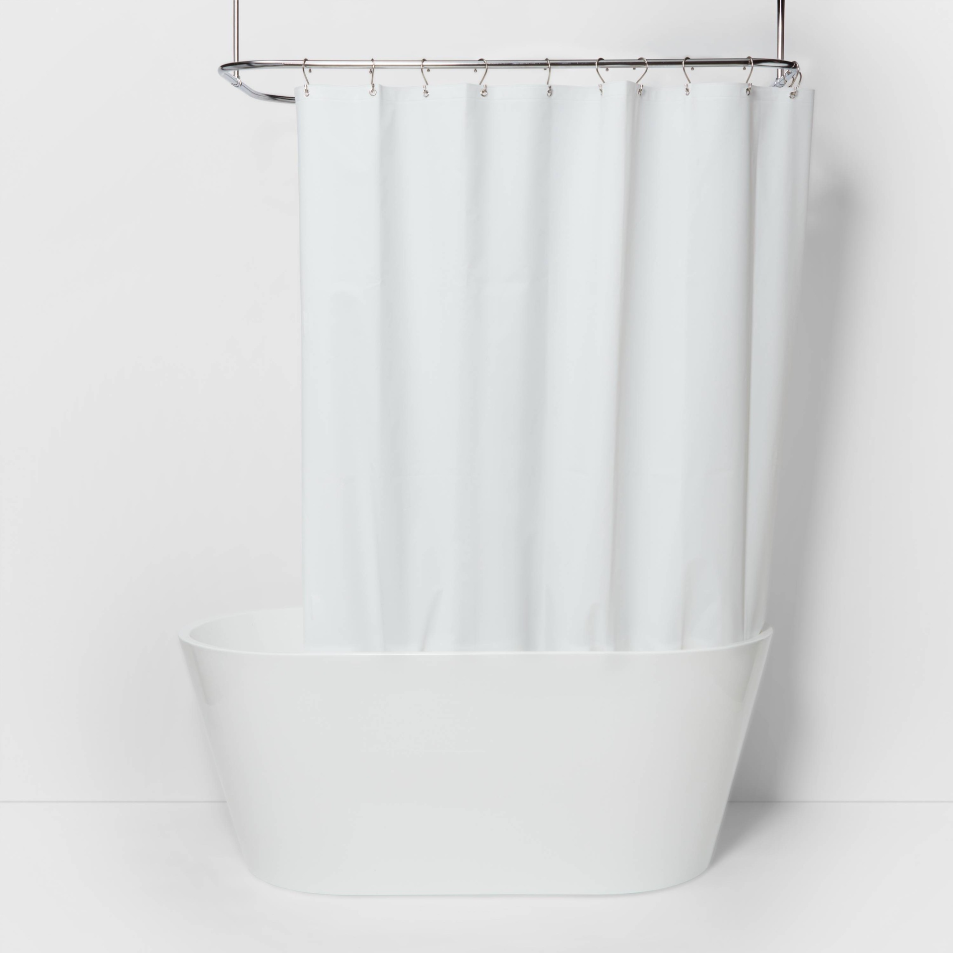 slide 1 of 4, PEVA Heavy Weight Shower Liner White - Made By Design, 1 ct