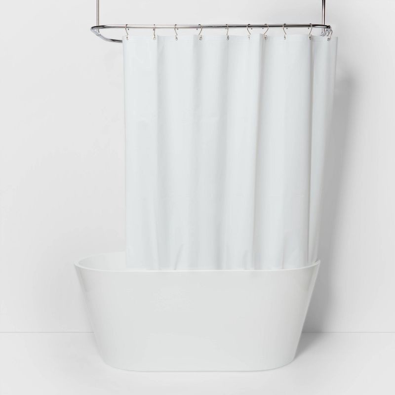 slide 1 of 4, PEVA Heavy Weight Shower Liner White - Made By Design™, 1 ct