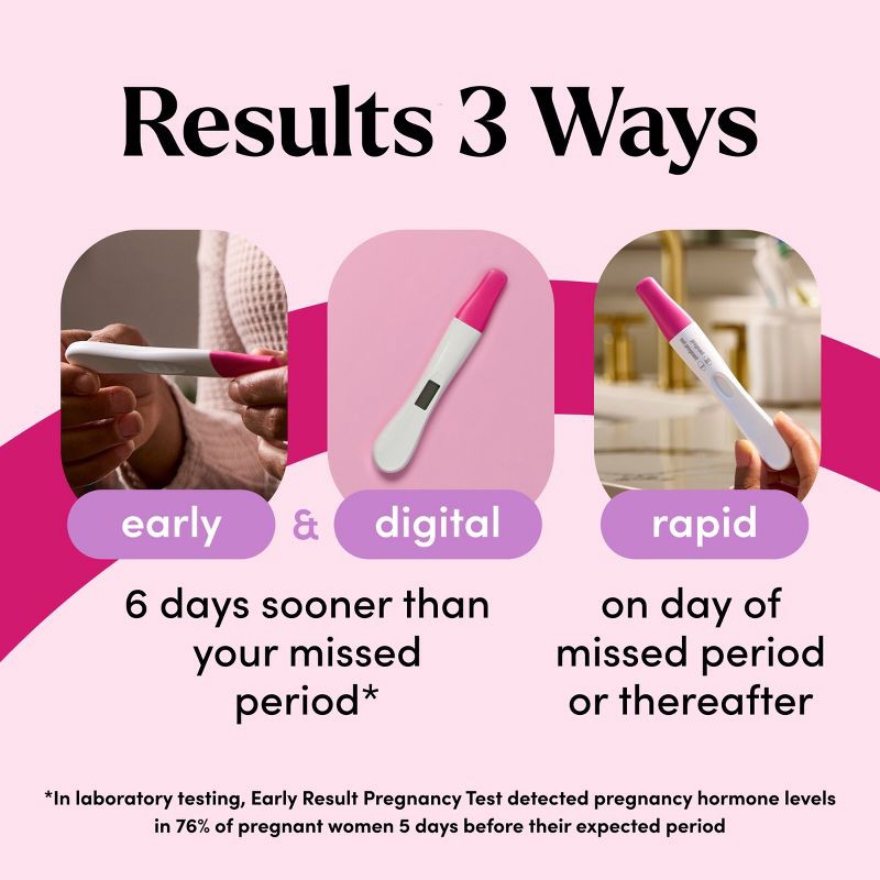 slide 7 of 10, First Response Triple Check Pregnancy Test - 3ct, 3 ct