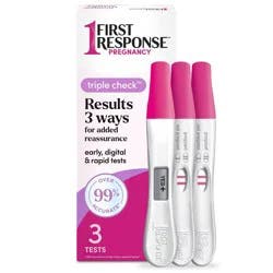 First Response Triple Check Pregnancy Test - 3ct
