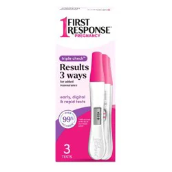 First Response Triple Check Pregnancy Test - 3ct