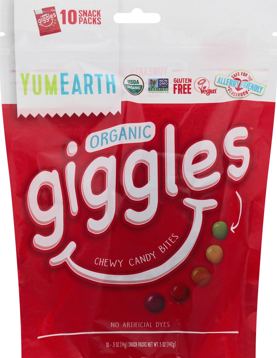 slide 6 of 9, YumEarth Giggles Organic Chewy Candy Bites 10 ea, 10 ct