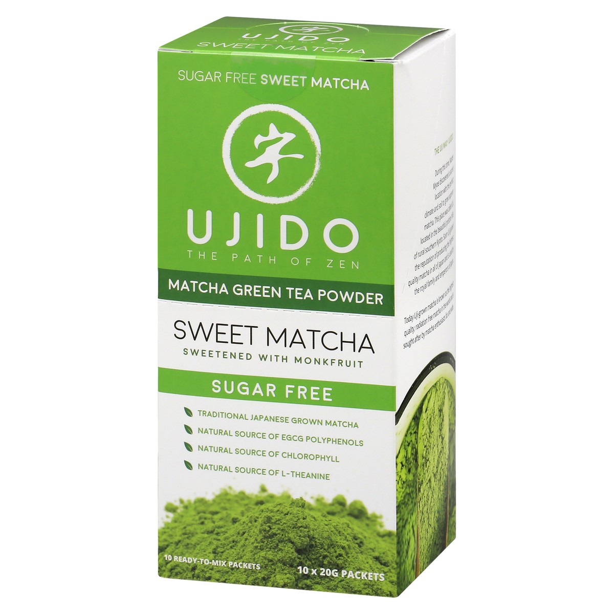 slide 3 of 9, Ujido Green Tea Powder - 10 ct, 10 ct