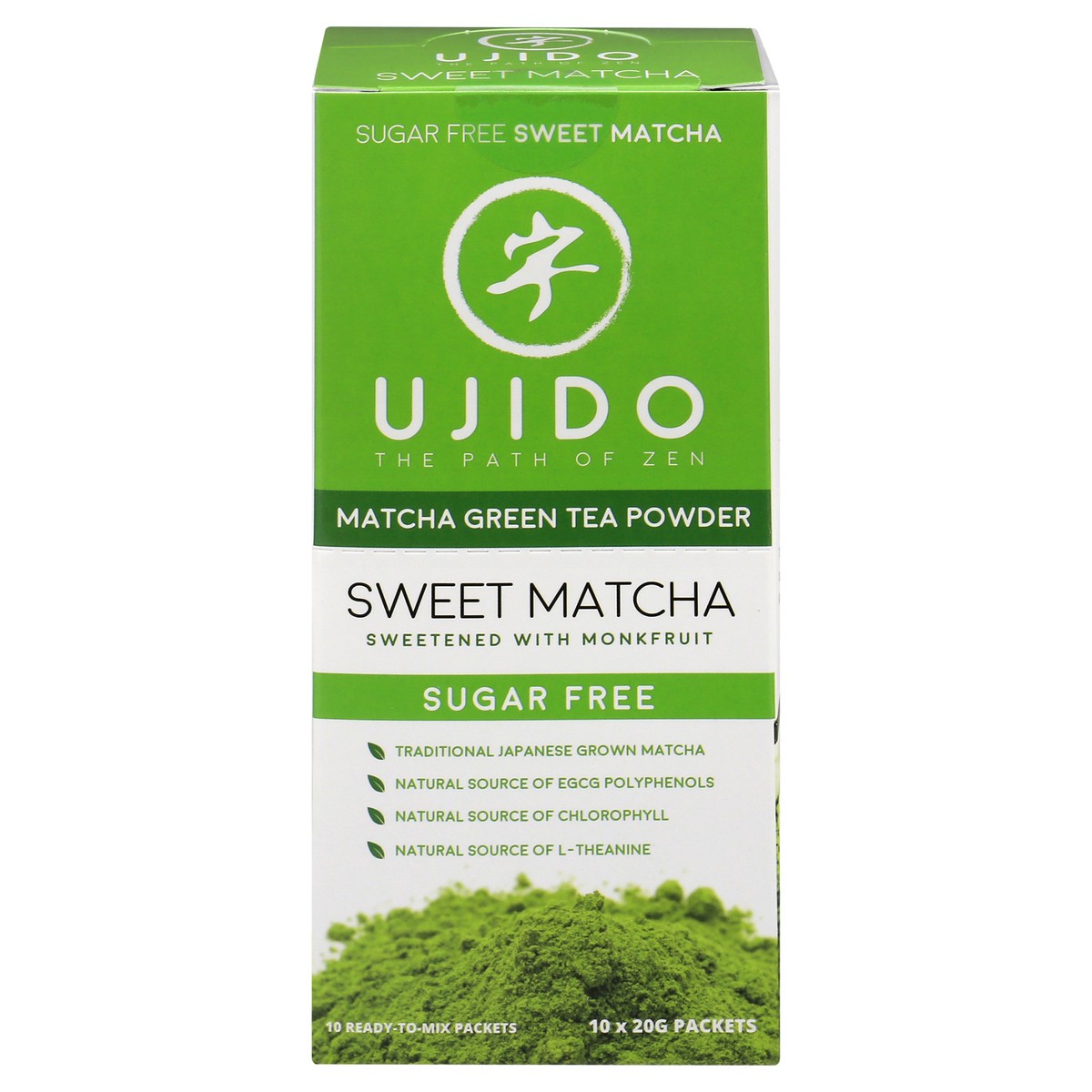slide 1 of 9, Ujido Green Tea Powder - 10 ct, 10 ct
