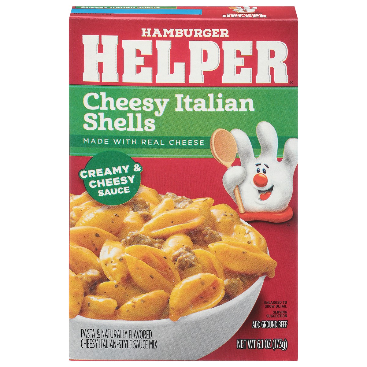 slide 6 of 14, Hamburger Helper Cheesy Italian Shells Pasta & Sauce Mix 6.1 oz, 6.1 oz
