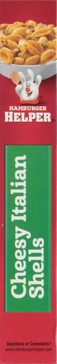 slide 2 of 14, Hamburger Helper Cheesy Italian Shells Pasta & Sauce Mix 6.1 oz, 6.1 oz