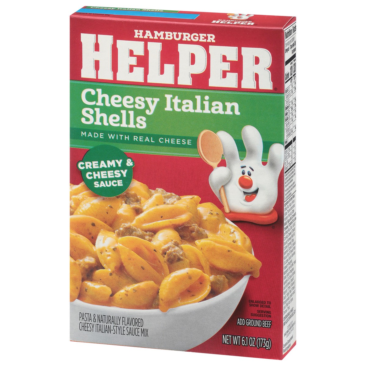 slide 10 of 14, Hamburger Helper Cheesy Italian Shells Pasta & Sauce Mix 6.1 oz, 6.1 oz