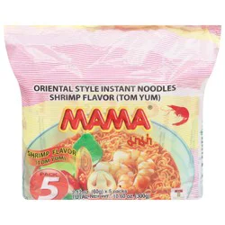 Mama Oriental Style Shrimp Flavor Instant Noodles 5 - 2.12 oz Packs
