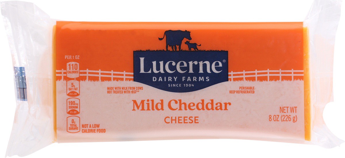 slide 7 of 9, Lucerne Dairy Farms Lucerne Cheese Mild Cheddar - 8 Oz, 8 oz