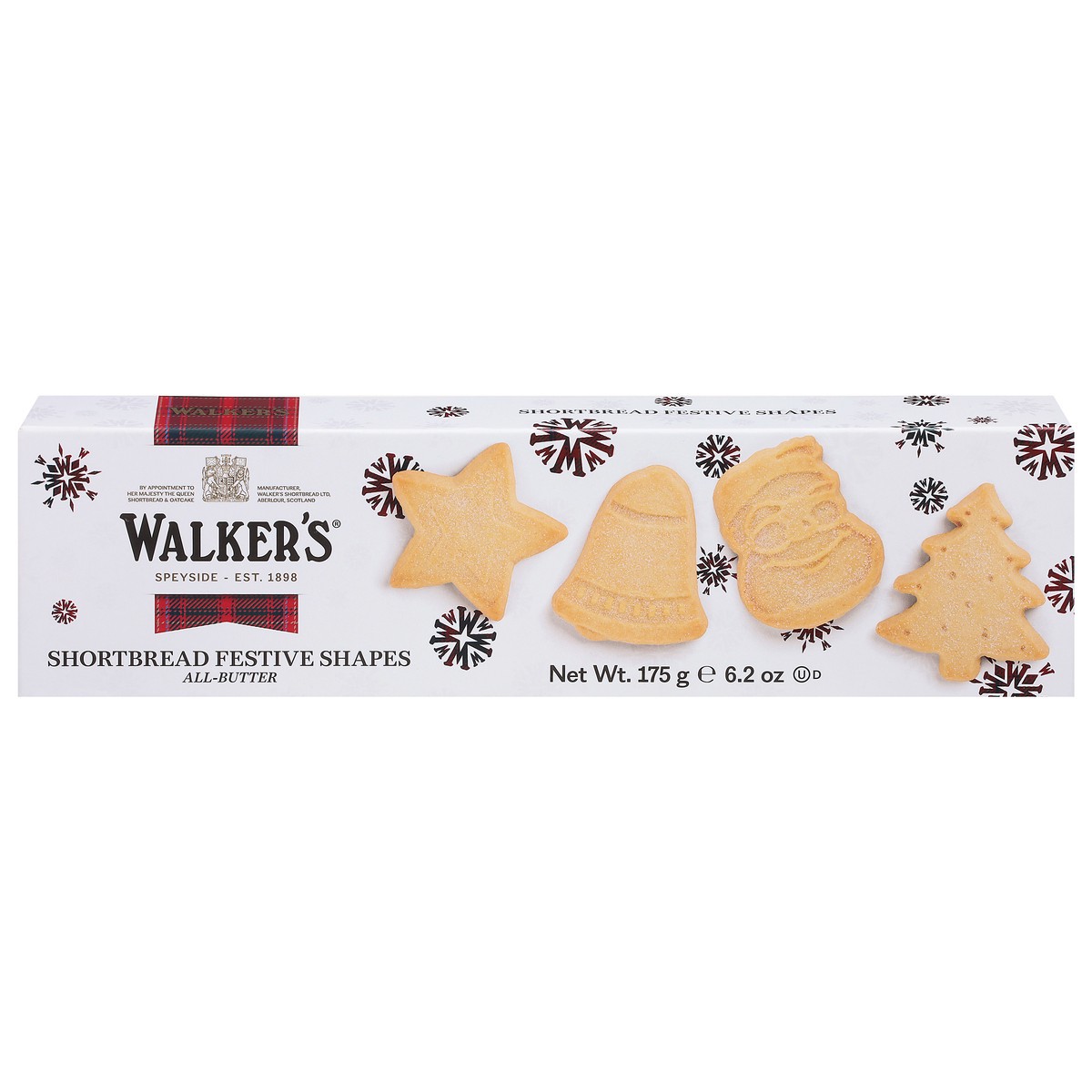 slide 1 of 5, Walker's Festive Shapes Shortbread Fingers 6.2 oz, 6.2 oz