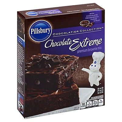 slide 1 of 3, Pillsbury Chocolatier Collection Fudge Supreme Brownie Mix, Chocolate Extreme, 15.9 oz