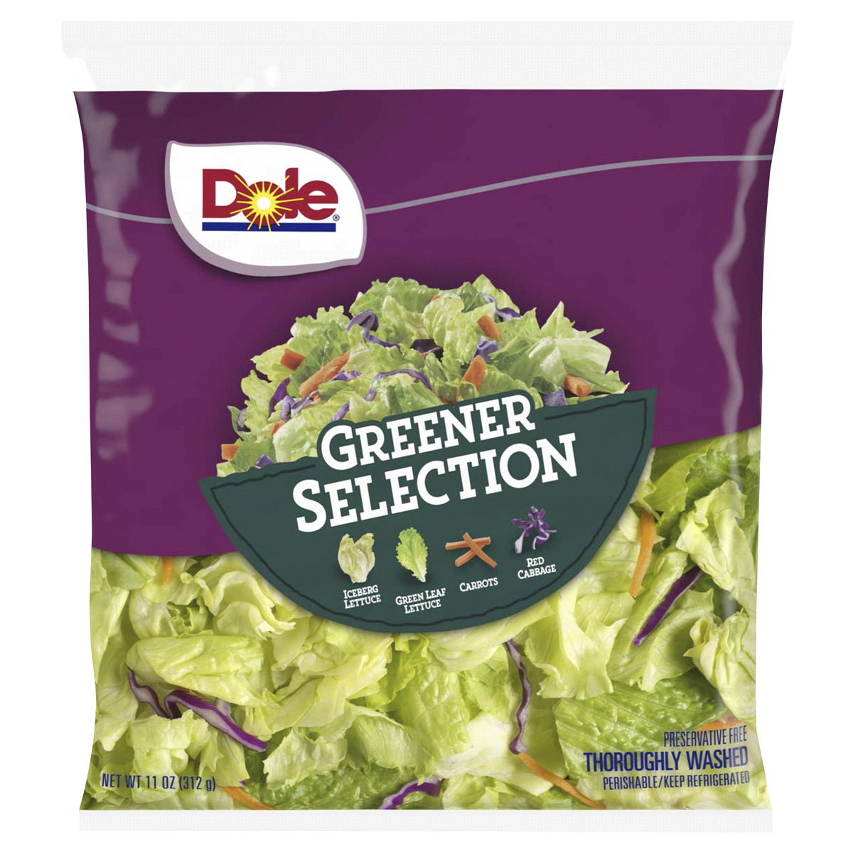 slide 1 of 2, Dole Greener Selections Salad Blend, 12 oz
