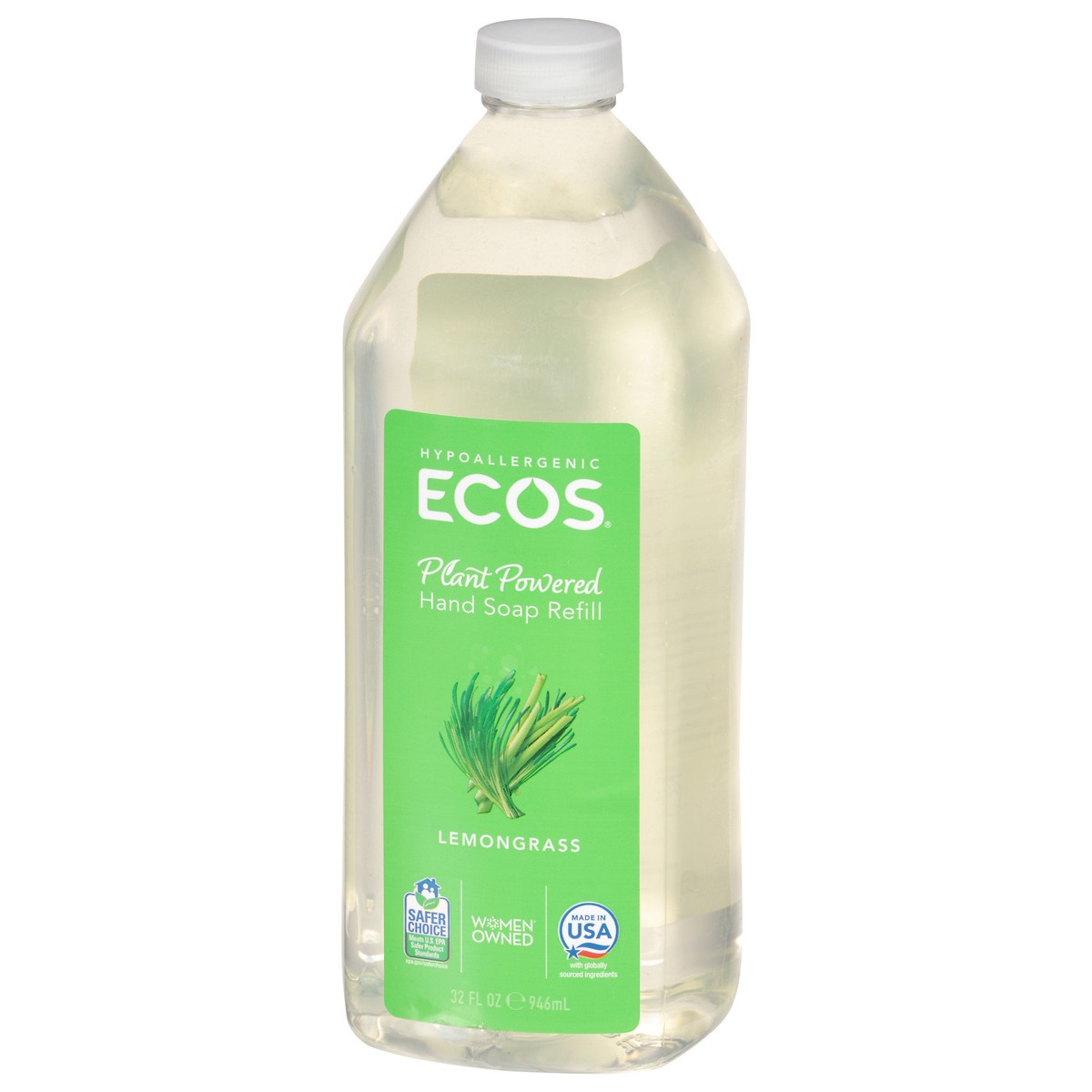 slide 5 of 11, Ecos Refill Lemongrass Hand Soap 32 fl oz, 32 fl oz