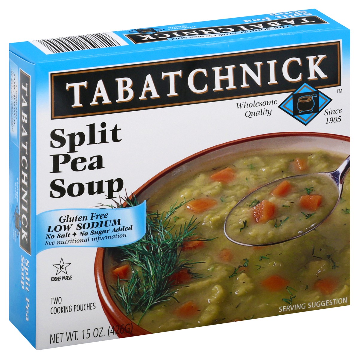 slide 2 of 13, Tabatchnick Low Sodium Split Pea Soup, 15 oz