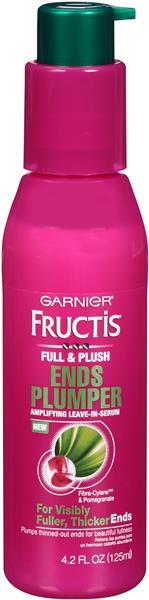 slide 1 of 1, Garnier Fructis Full & Plush Ends Plumper Leave-in Serum, 4.2 oz