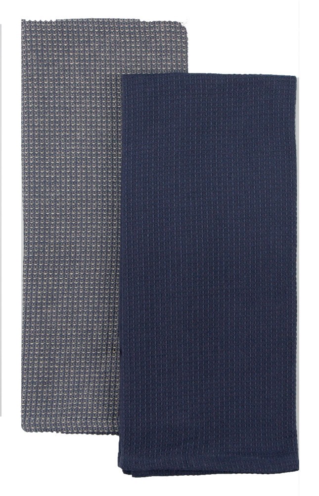 slide 1 of 1, Dash of That Waffle Kitchen Towels - Indigo, 2 ct