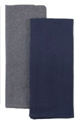 Dash of That Waffle Kitchen Towels - Indigo