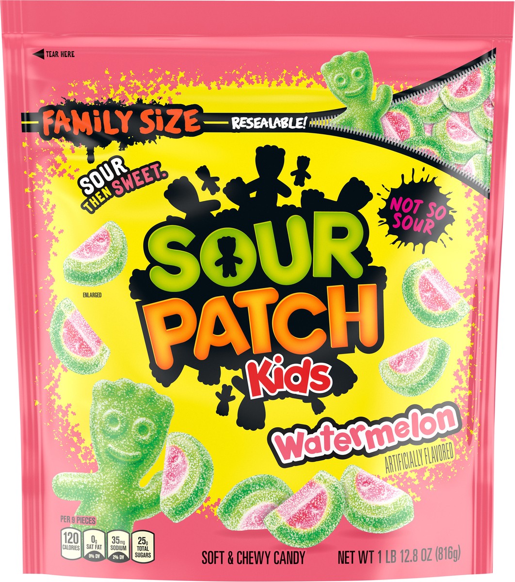 slide 6 of 9, Sour Patch Kids Sour Patch Watermelon Soft & Chewy Candy, 1.8 lb