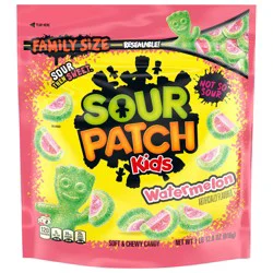 SOUR PATCH KIDS Watermelon Soft & Chewy Candy, Family Size, Bulk Candy, 1.8 lb