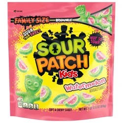 SOUR PATCH KIDS Watermelon Soft & Chewy Candy, Family Size, Bulk Candy, 1.8 lb