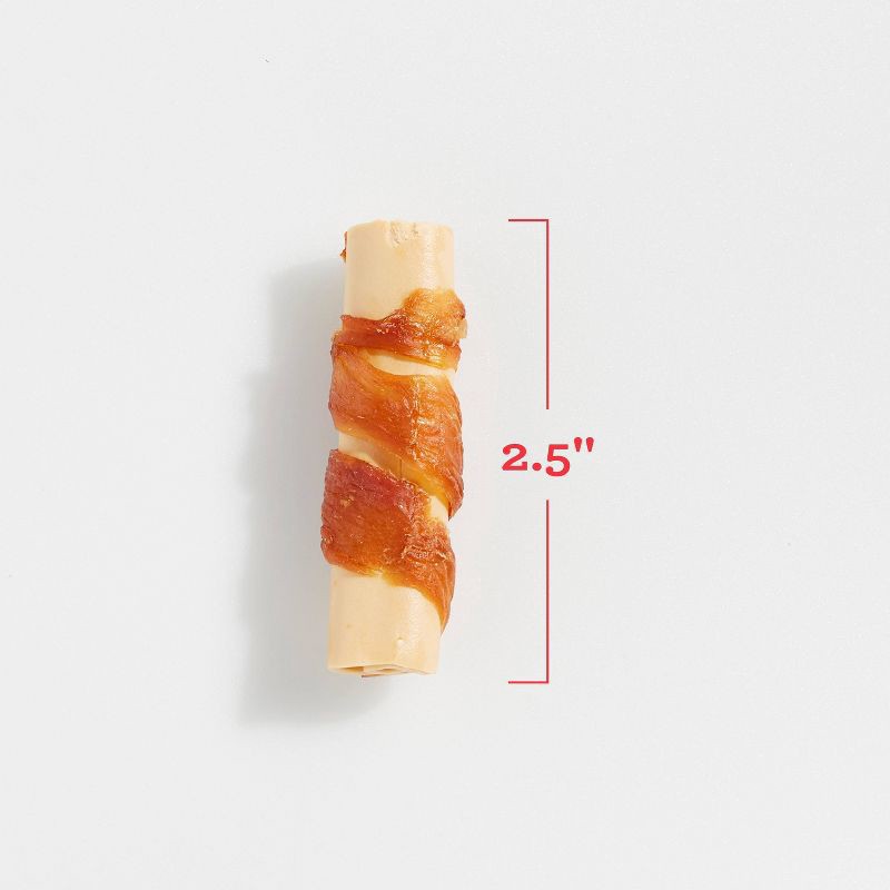 slide 10 of 10, DreamBone Rawhide Free Dog Chews Mini Real Chicken Wrapped Sticks with Vegetable Chews Dog Treats - 15pk, 15 ct