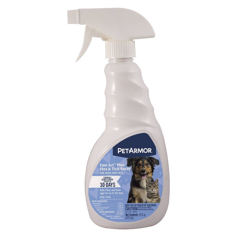 slide 1 of 5, PetArmor FastAct Plus Spray Cats & Dogs Insect Prevention - 16oz, 16 oz