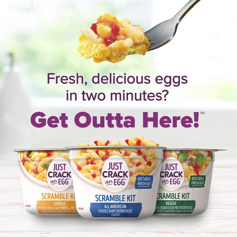 slide 8 of 9, Ore-Ida Just Crack an Egg Classic Breakfast Scramble Kit with Potatoes, Cheese, Bacon - 3oz, 3 oz