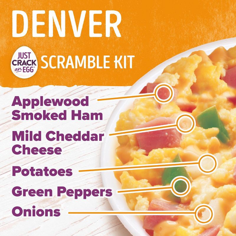 slide 5 of 9, Ore-Ida Just Crack an Egg Scramble Kit with Smoked Ham and Cheese - 3oz, 3 oz