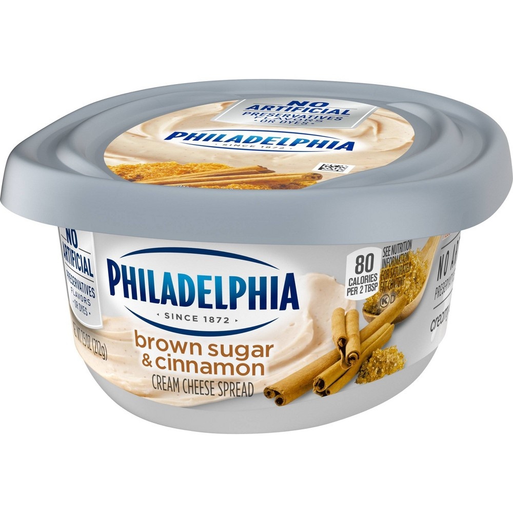 slide 6 of 6, Philadelphia Cream Cheese Brown Sugar & Cinnamon, 7.5 oz