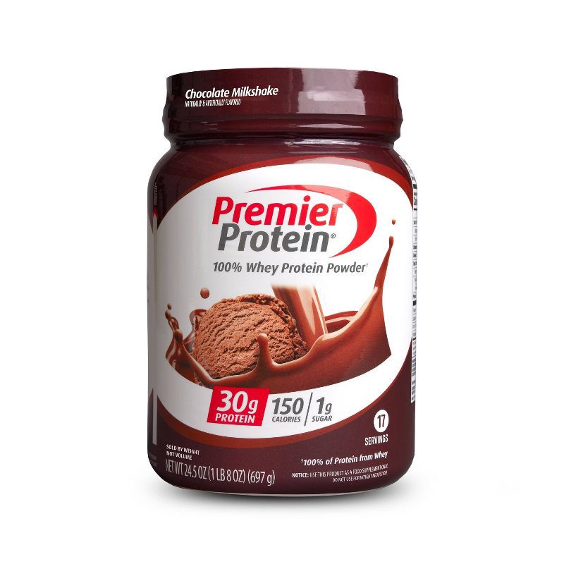 slide 1 of 7, Premier Protein 100% Whey Protein Powder - Chocolate Milkshake - 17 Serve, 1 ct