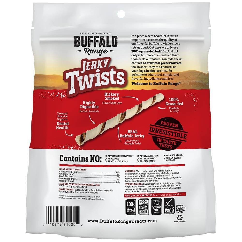 Buffalo range hotsell rawhide dog treats