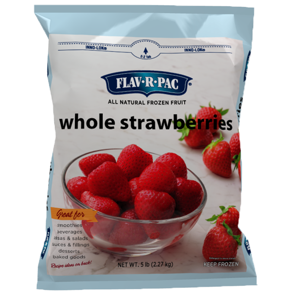 slide 1 of 1, Flav-R-Pac Iqf Frozen Strawberries, 5 lb