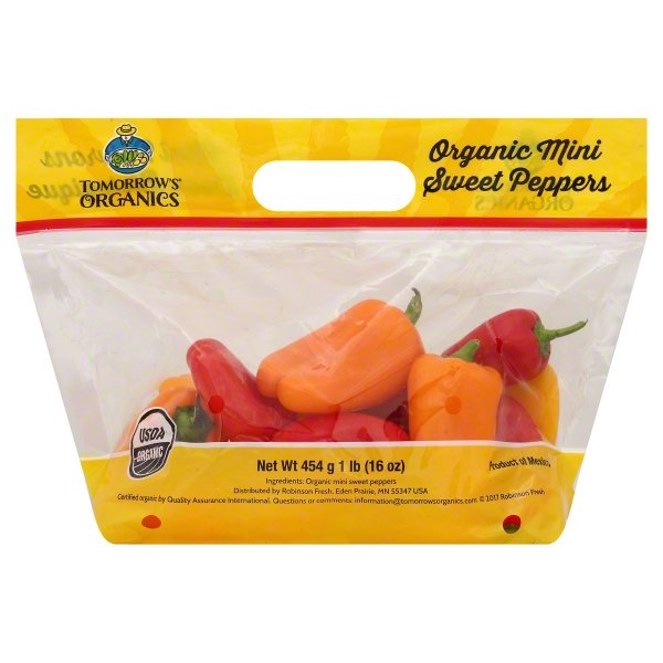 slide 1 of 6, Tomorrow's Organics Organic Sweet Pepper, 16 oz