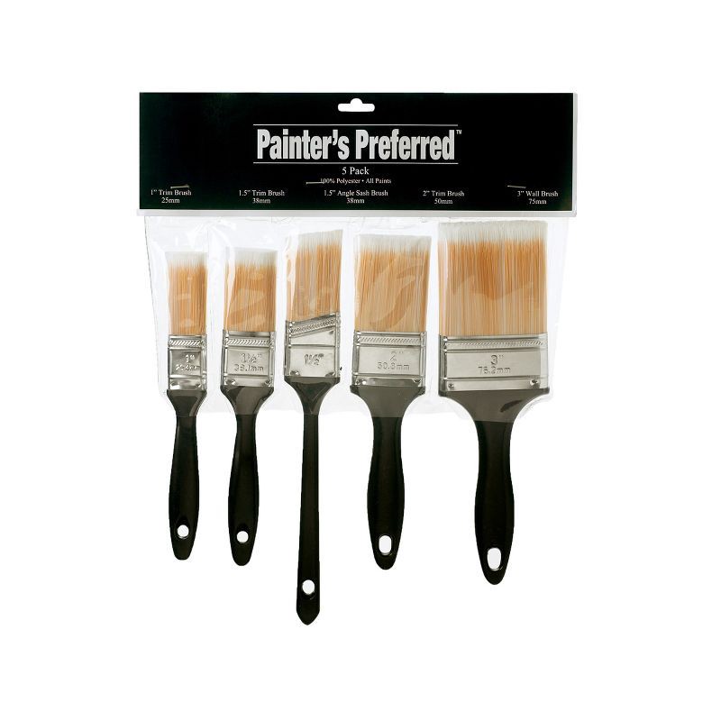 slide 1 of 1, Master Paint BrushMultipack: Wood Handle Detail Applicators for Wall Painting, 12" Height, 10" Width, 0.75" Depth, 1 ct