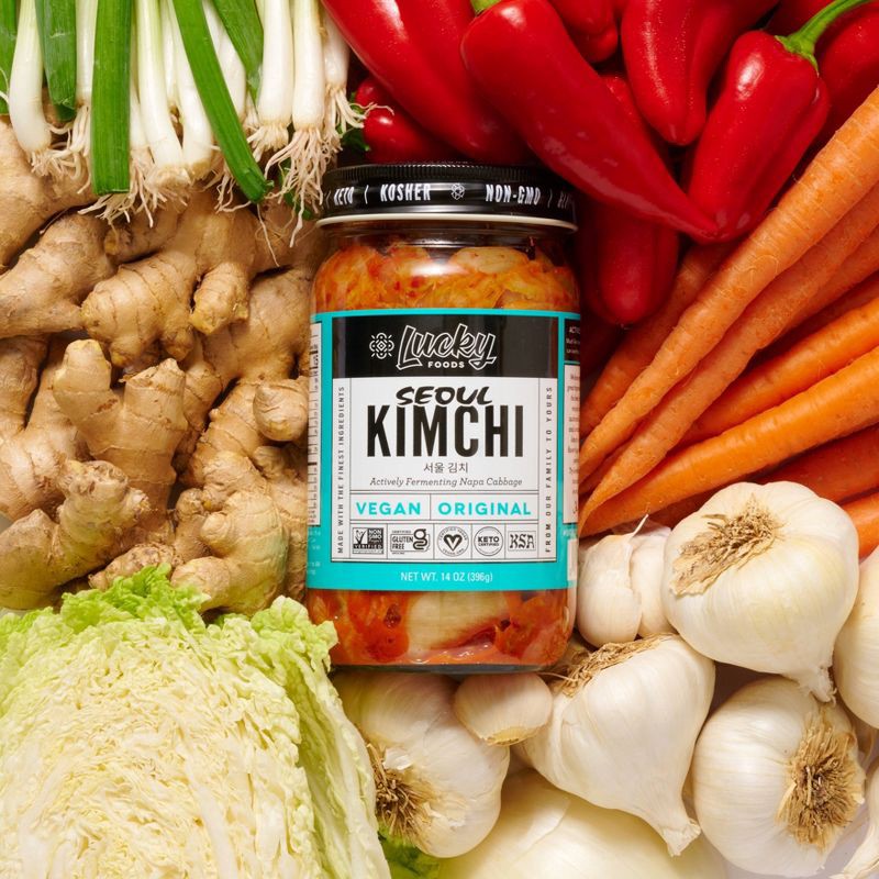 slide 5 of 6, Seoul Vegan Original Kimchi - 14oz, 14 oz