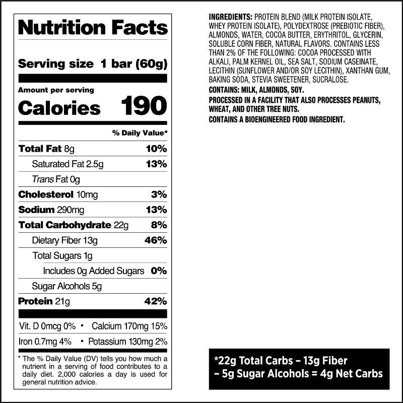 slide 7 of 7, Quest Nutrition 21g Protein Bar - Cookies & Cream - 12ct, 21 gram, 12 ct