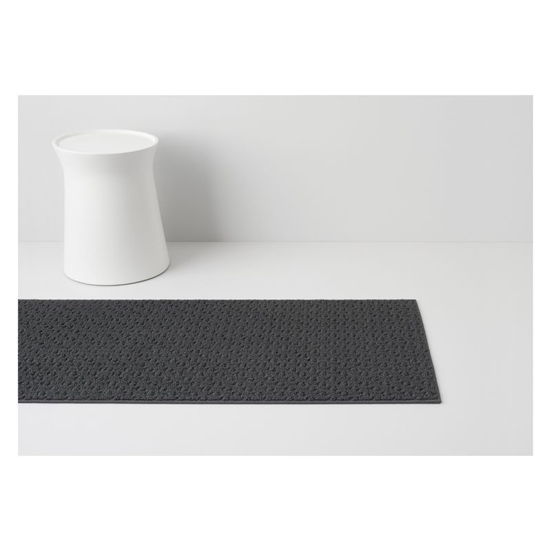slide 4 of 4, 2'x7' Washable Solid Machine Tufted Runner Rug Gray - Threshold™: Skid-Resistant Indoor Carpet Runner, Low Pile, 1 ct