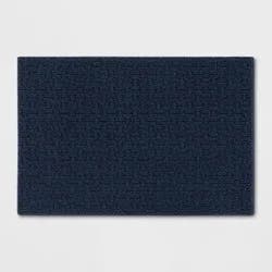 1'8"X2'6" Washable Solid Machine Tufted Accent Rug Blue - Threshold™